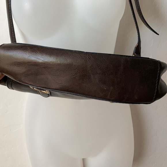 Frye crossbody brown leather messenger bag - Picture 8 of 16